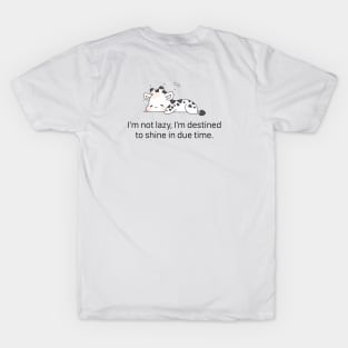 lazy, funny animal, cute animal, t-shirt, giraffe, lazy, bored Sticker T-Shirt